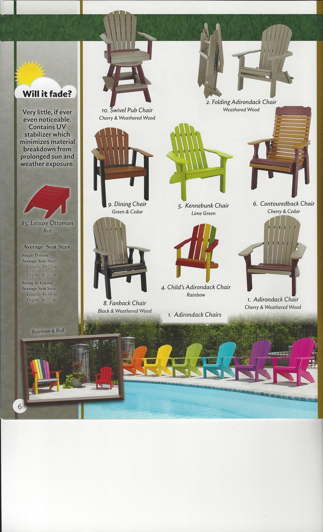 Outdoor Poly Furniture Country Turf & Trail LLC Sunbury Pennsylvania